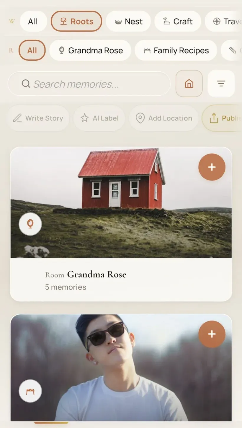 Screenshot from The Memory Palace app 6/7
